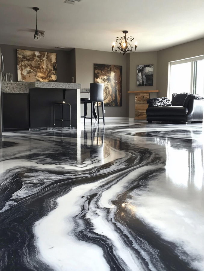  At Epoxy LDN Ltd, we specialise in the design and installation of metallic epoxy resin flooring that delivers a striking visual impact 